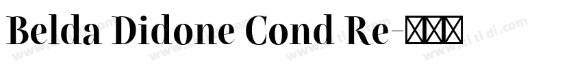 Belda Didone Cond Re字体转换